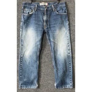 Levi's 505 Straight Fit Jeans Mens W34 L29 Medium Wash Denim